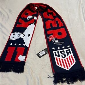 USA women’s Ali Krieger Soccer Scarf with Red and Blue reversible Design